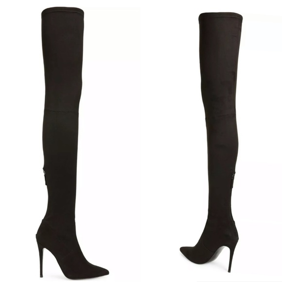 Steve Madden Dominique Vegan Over the Knee Boots - Picture 3 of 14